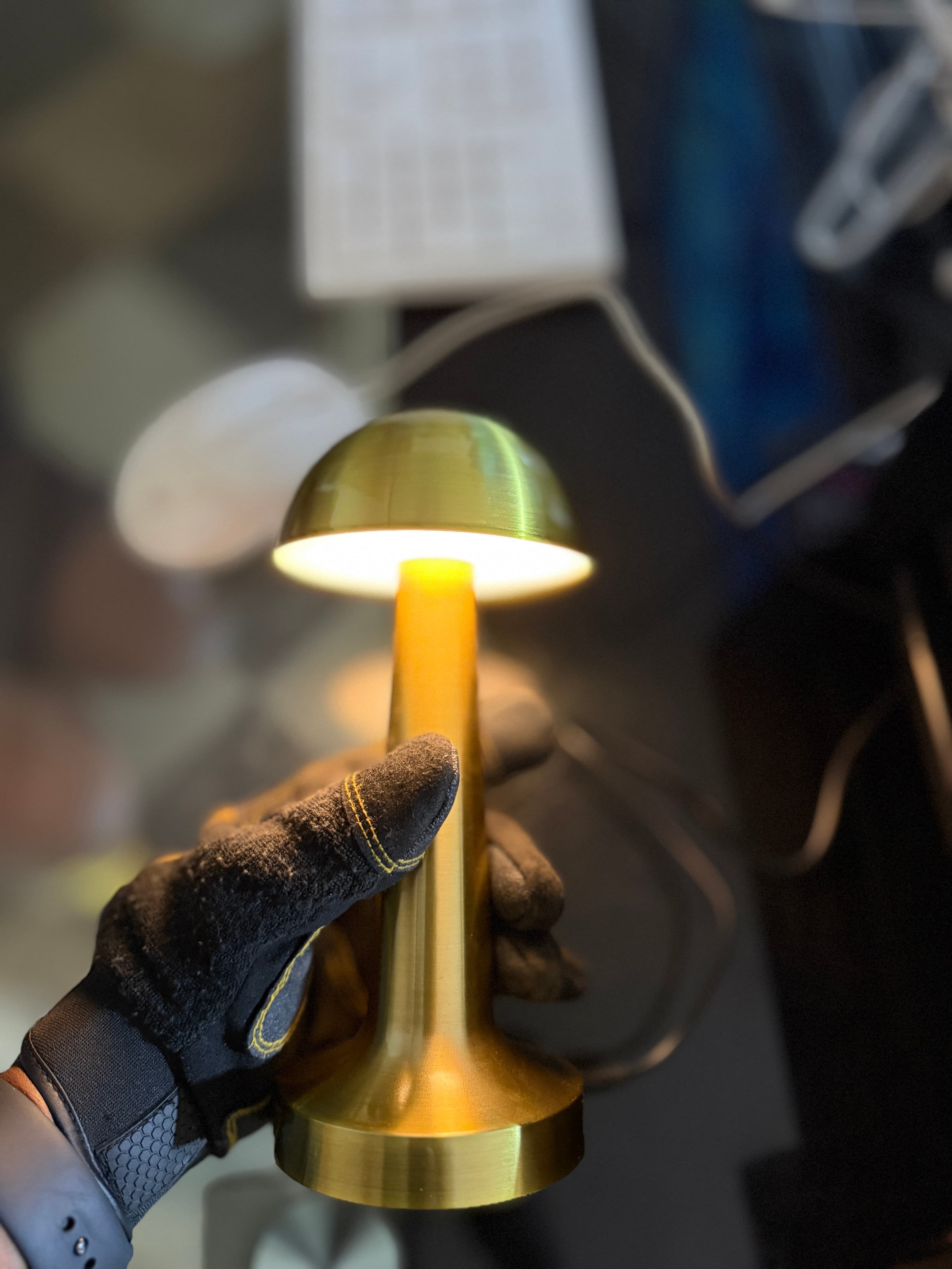 Lunensa Modern Mushroom Bedside Lamp view 2