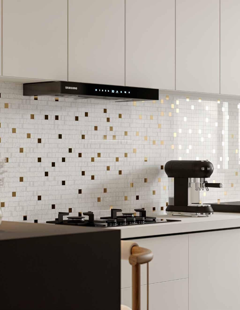 Kitchen Backsplash view 2